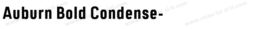 Auburn Bold Condense字体转换